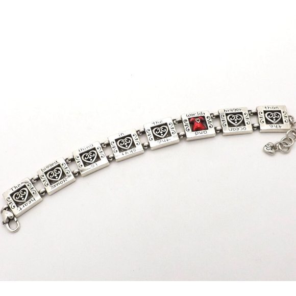 Brighton Your Heart Is Bigger Than The Ocean Bracelet Silver Tone 3078 2322 - Picture 2 of 5